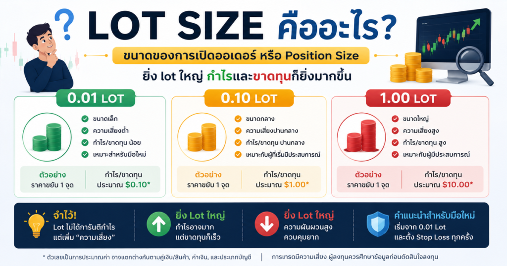 Lot คืออะไรใน Exness? มือใหม่ควรรู้ก่อนเปิดออเดอร์แรก 2 Lot Size คืออะไร